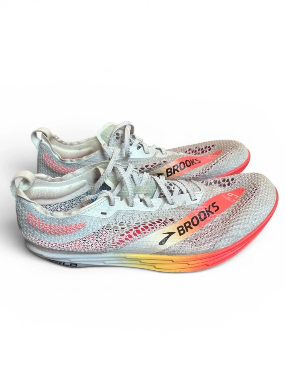 Brooks Hyperion Elite LD Track Spikes M8.5/W10 Light Gray Performance Running